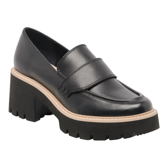 Dolce Vita Halona Loafers Black Leather - Picture 7 of 8